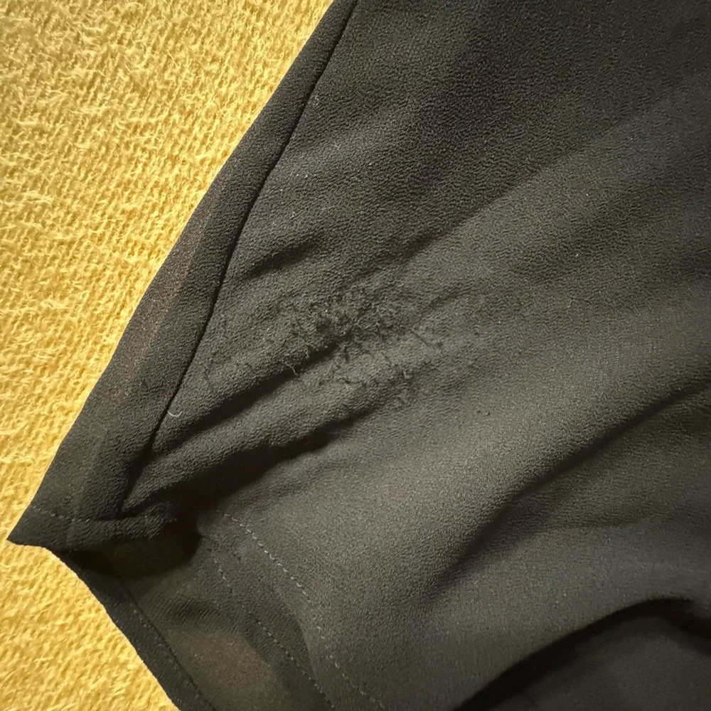 Michael Kors Black Sleeveless Blouse with Gold Accents